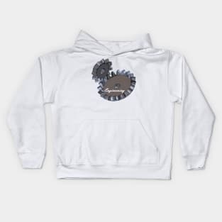 Engineering with bevel gears Kids Hoodie